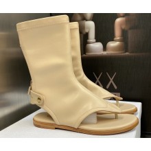 Dior Lambskin Spirit Thong Sandals Beige 2023