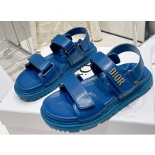 Dior Lambskin DiorAct Sandals Blue 2023