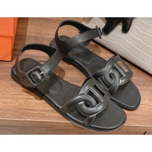 Hermes Feliz sandals in Nappa leather Black 2023