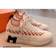 Hermes knit with braided Bolduc Flex Women/Men sneakers 03 2023