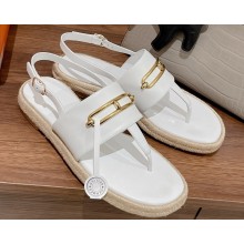 Hermes Eloise espadrille Sandals White 2023