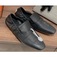 Hermes Echo loafers with perforated signature "H" detail Black 2023