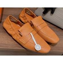 Hermes Echo loafers with perforated signature "H" detail Brown 2023