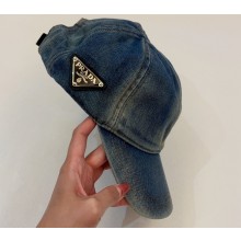 Prada Denim Baseball Cap/Hat 03 2023