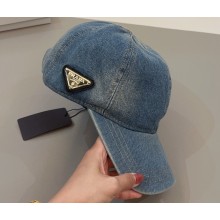 Prada Denim Baseball Cap/Hat 02 2023