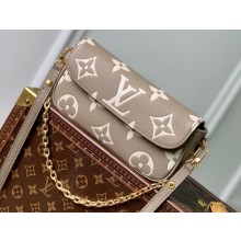 Louis Vuitton Wallet on Chain Ivy Bag Monogram Empreinte leather M82210 Gray
