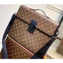 Louis Vuitton S Lock Briefcase Bag M20835 Monogram Macassar canvas