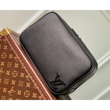 Louis Vuitton LV Aerogram cowhide leather Toilet Pouch Bag M20912 Black