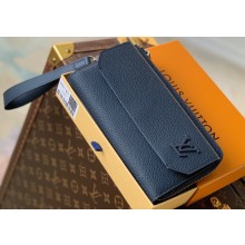 Louis Vuitton LV Aerogram cowhide leather New Long Wallet M69831 Blue