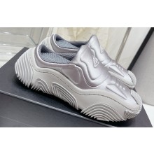 Alexander Wang AW VORTEX Women/Men MULEs IN LYCRA Silver 2023