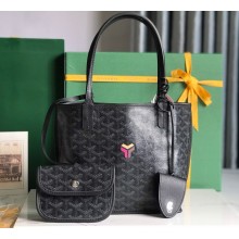 Goyard Anjou Reversible Claire-Voie Mini Tote Bag Black