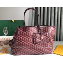 Goyard Chien Gris Pet Tote Bag Burgundy
