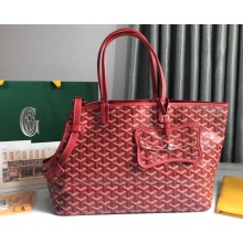 Goyard Chien Gris Pet Tote Bag Red
