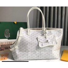 Goyard Chien Gris Pet Tote Bag White