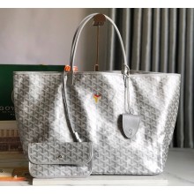 Goyard Saint Louis Claire-Voie PM/GM Tote Bag Silver