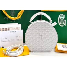 Goyard The Alto Hatbox Trunk Bag White
