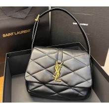 Saint Laurent le 57 hobo bag in quilted lambskin 698567 Black