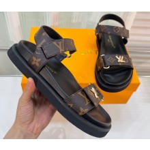 Louis Vuitton LV Sunset Comfort Flat Sandals Monogram Brown 2023