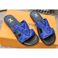 Louis Vuitton LV Oasis Mules Monogram Blue 2023