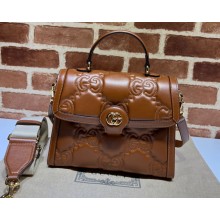 Gucci GG Matelassé handbag 736877 Brown 2023