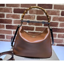 Gucci leather Diana large shoulder bag 746245 Brown 2023