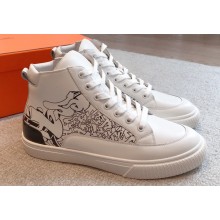 Hermes District High-top Women/Men Sneakers 06 2023