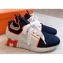 Hermes Knit and calfskin Depart Women/Men Sneakers 01 2023