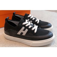 Hermes Knit and calfskin Deep Women/Men Sneakers 05 2023
