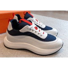 Hermes fabric and calfskin Gramme Men's Sneakers 05 2023