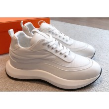 Hermes fabric and calfskin Gramme Men's Sneakers 07 2023