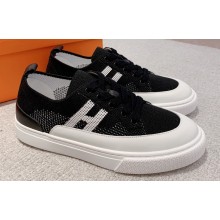 Hermes Knit and calfskin Deep Women/Men Sneakers 02 2023