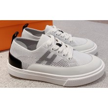Hermes Knit and calfskin Deep Women/Men Sneakers 03 2023