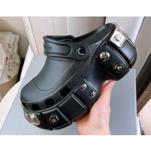 Balenciaga Heel 8.5cm HardCrocs™ Mules in rubber Black 2023