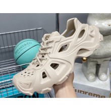 Balenciaga Men's Hd Lace-up Trainers in rubber Nude 2023