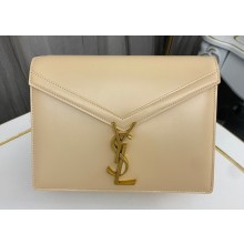 Saint Laurent cassandra medium chain bag in leather 532750 Beige