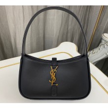 Saint Laurent le 5 à 7 mini bag in vegetable-tanned leather 710318 Black
