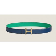 Hermes Mors H belt buckle & Reversible leather strap 24 mm 04 2023