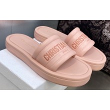 Dior Heel 3cm Every-D Slides in Embossed Lambskin Pink 2023
