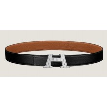 Hermes H Take Off belt buckle & Reversible leather strap 32 mm 08 2023