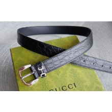 Gucci Width 3cm Caiman belt with crystal Horsebit 02 2023