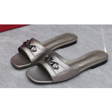 Valentino VLogo Chain Slides in calfskin leather 11 2023