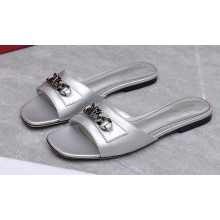 Valentino VLogo Chain Slides in calfskin leather 12 2023