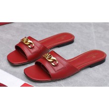 Valentino VLogo Chain Slides in calfskin leather 05 2023