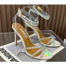 Aquazzura Heel 10.5cm Dance Plexi PVC Sandals 04 2023