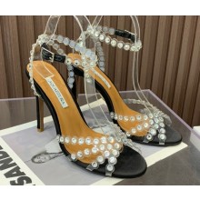 Aquazzura Heel 10.5cm Tequila Plexi PVC Sandals 01 2023