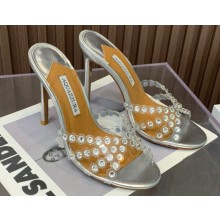 Aquazzura Heel 8.5cm/10.5cm Tequila Plexi PVC Mules 01 2023