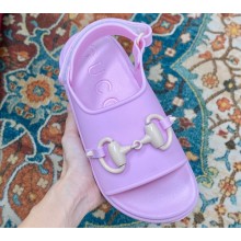 Gucci Horsebit flatform sandals 742435 Lavender 2023