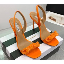 Aquazzura Heel 10.5cm Chain Of Love Sandals Orange 2023