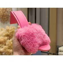 Balenciaga Heel 6.5cm feather-detail mules sandals Pink 2023