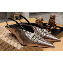 Balenciaga Square Knife BB Heel 4cm Slingbacks 04 2023